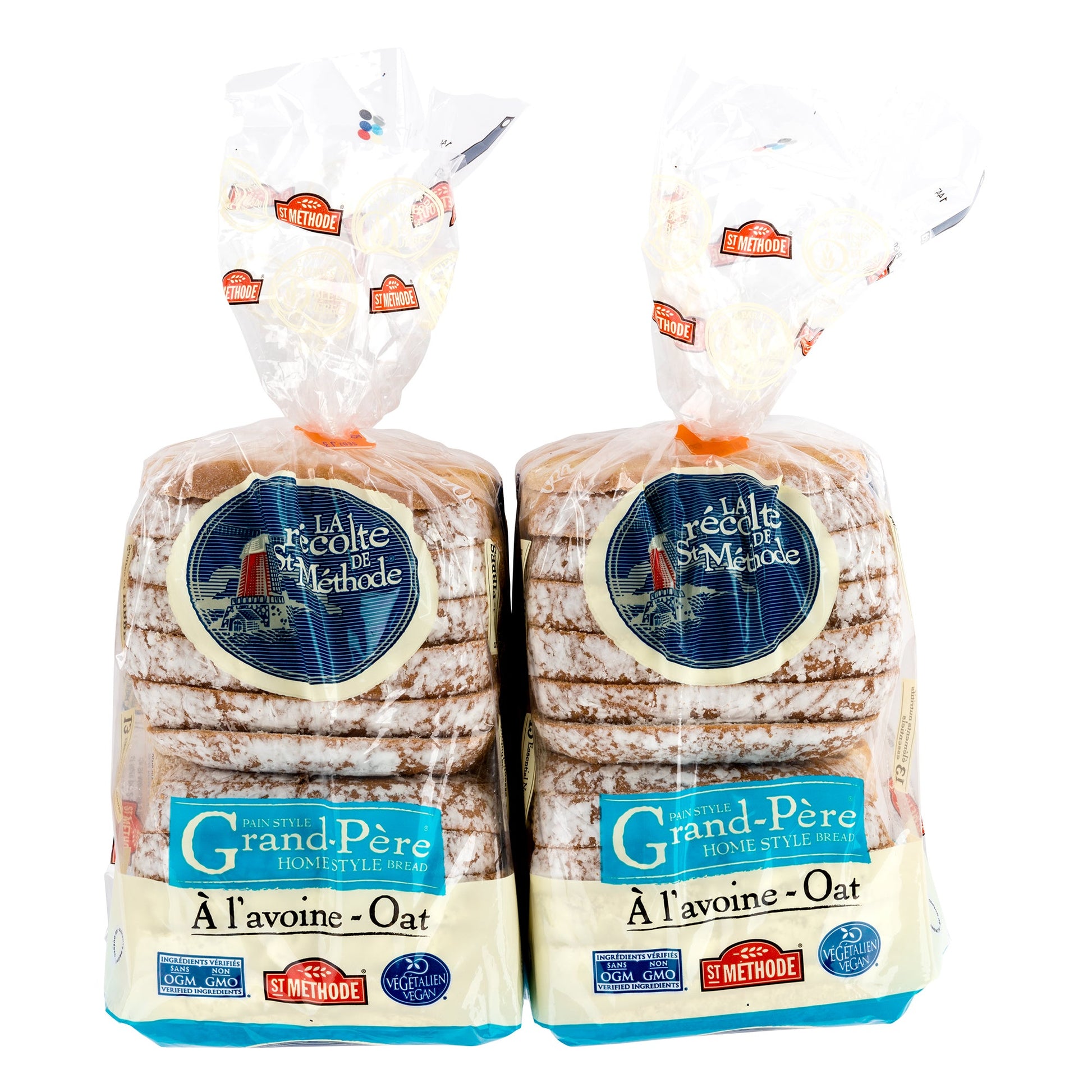 La récolte De St-Méthode Grand-Père Home Style Bread, 2 × 600 g - image 1