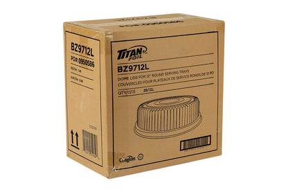 Titan P.S. Dome lids for 12" aluminum serving trays 25/cs - image 1
