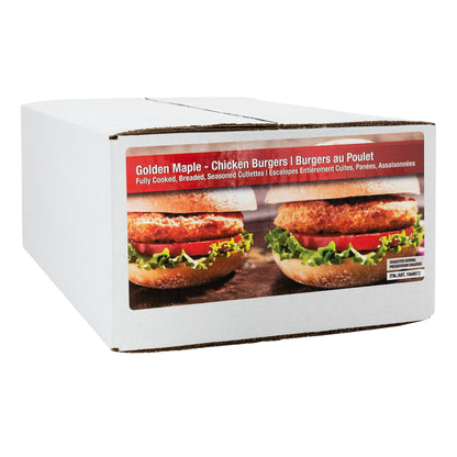 Golden Maple Frozen Chicken Burgers, 2 × 2 kg - image 1