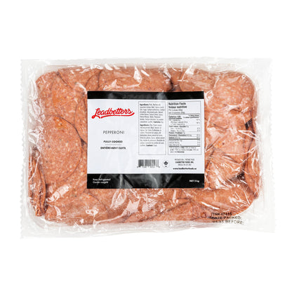 Leadbetters Fully Cooked Pepperoni 3in, 2KG - image 1