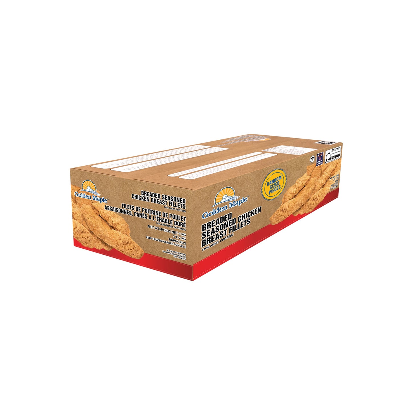 Golden Maple Frozen Chicken Tenders Random, 2 x 2 kg - image 1