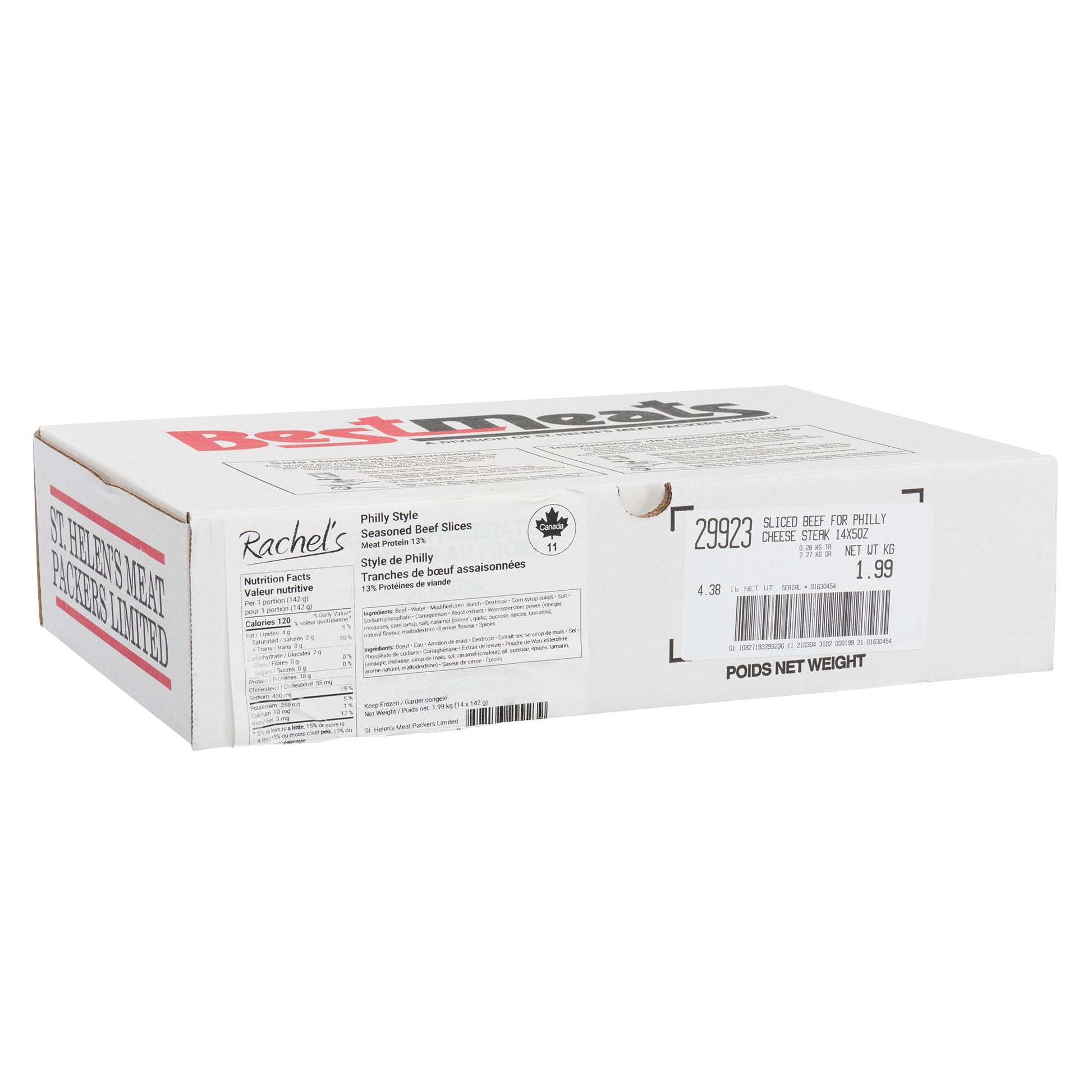 Rachel's Frozen Philly Cheese Steak Style Seasoned Beef Slices, 28 × 141 g - image 2
