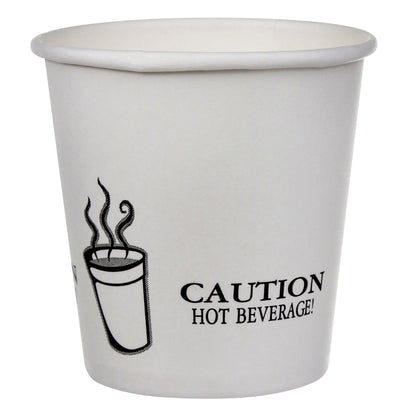 Café Express 4-oz Single Wall White Hot Cups, 5 packs of 100 - image 1