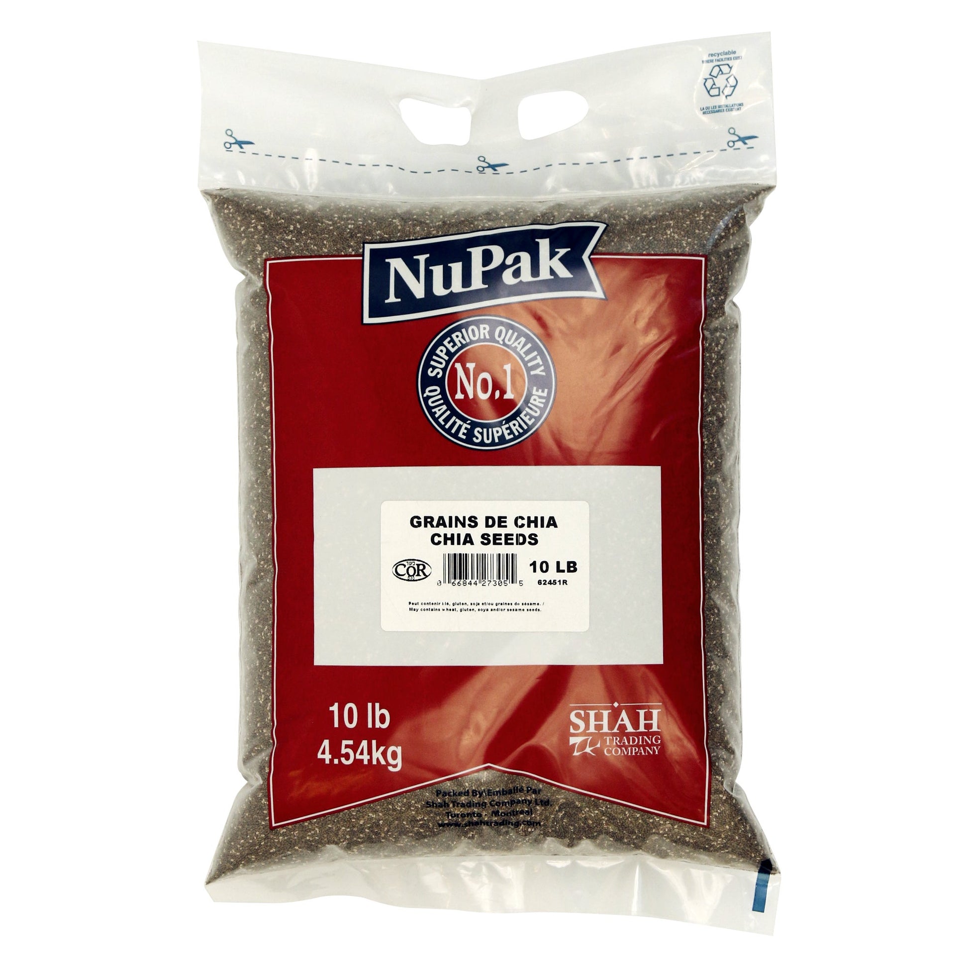 NuPak Chia Seeds, 4.54 kg - image 1