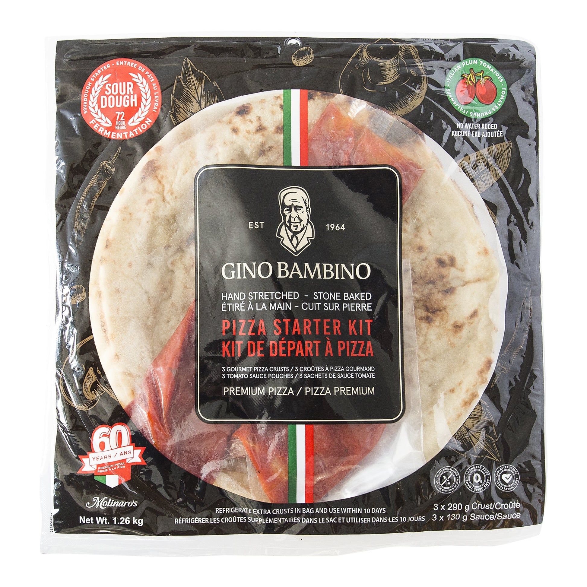 Gino Bambino Stone Baked Pizza Crust, Pack of 3 - image 1