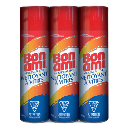 Bon Ami Power Foam Glass Cleaner, Pack of 3 - image 1