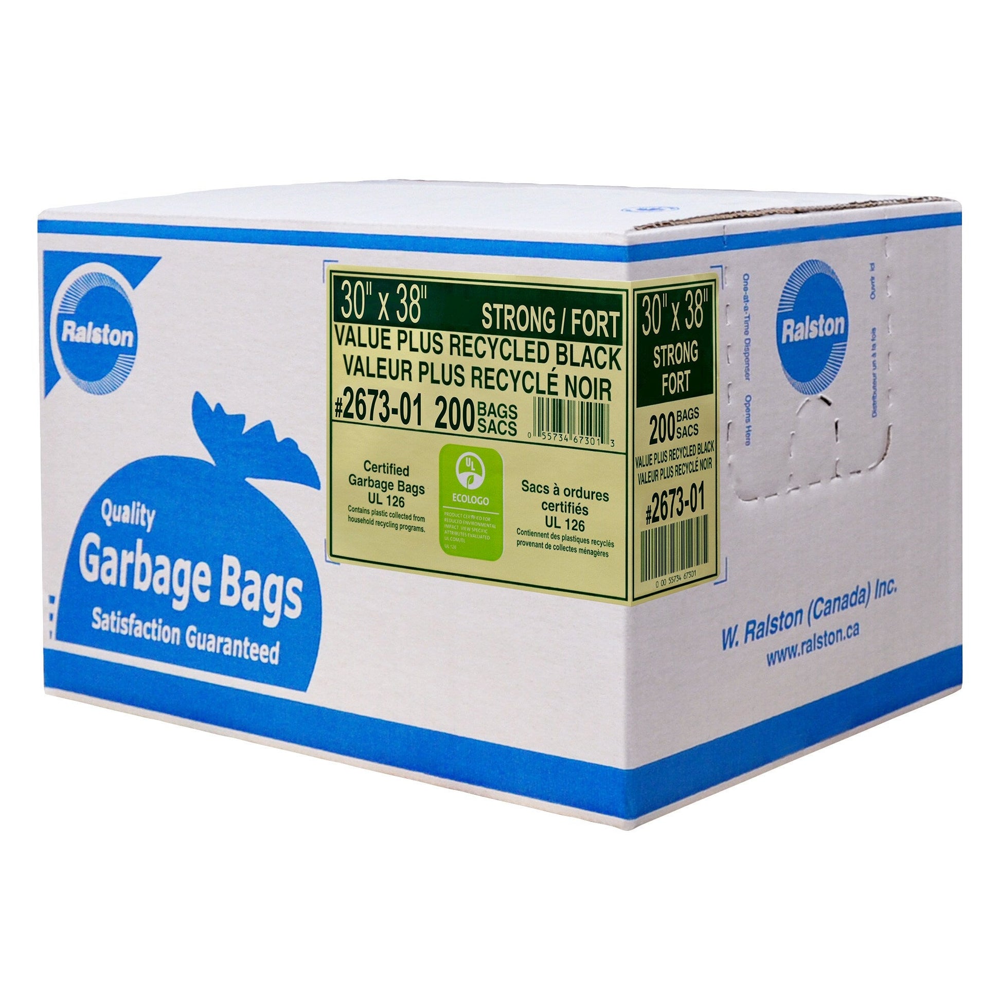 Ralston Strong Garbage Bags, Pack of 200 - image 1