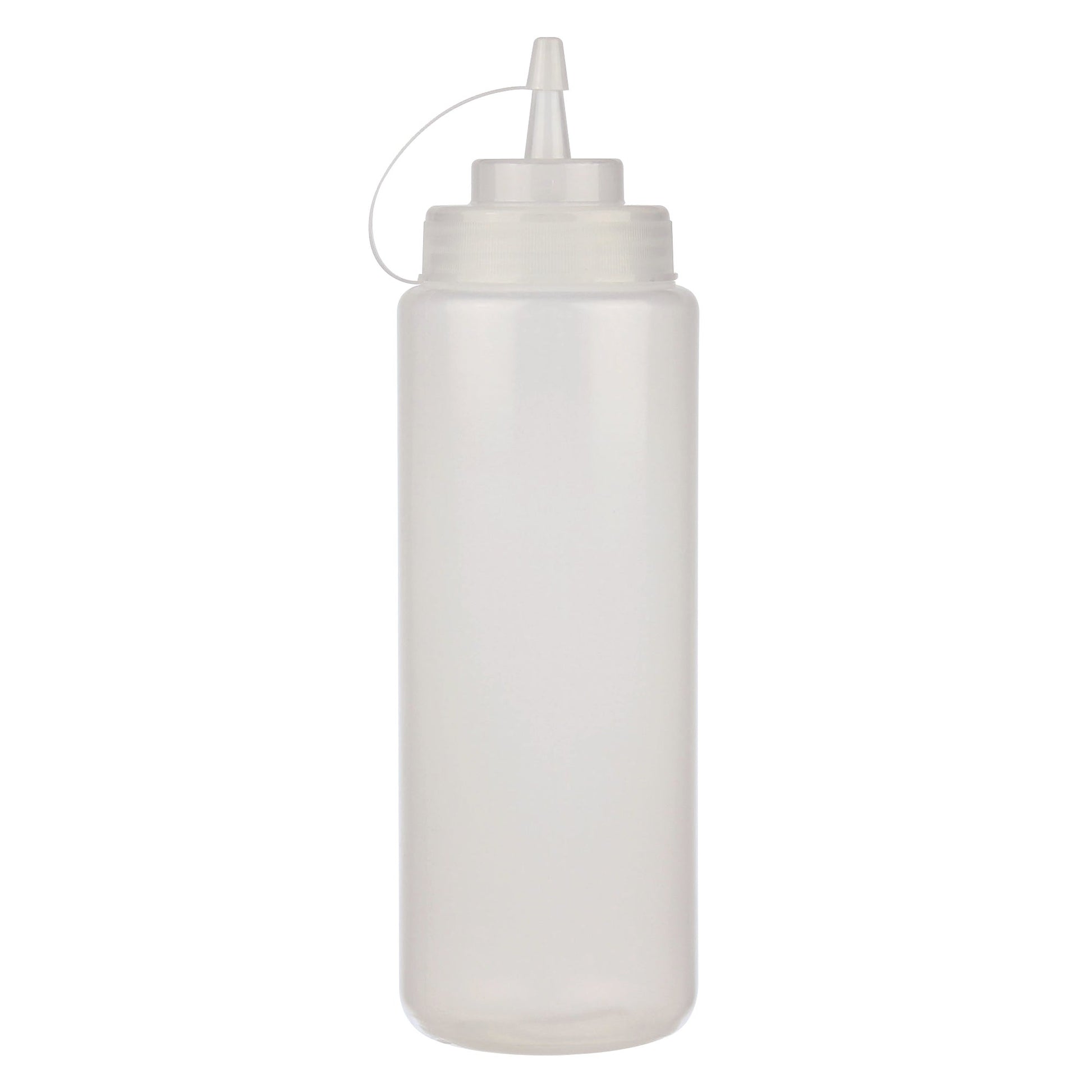 Resto 473 mL (16 oz) Clear Wide-mouth Squeeze Bottle, Pack of 6 - image 1