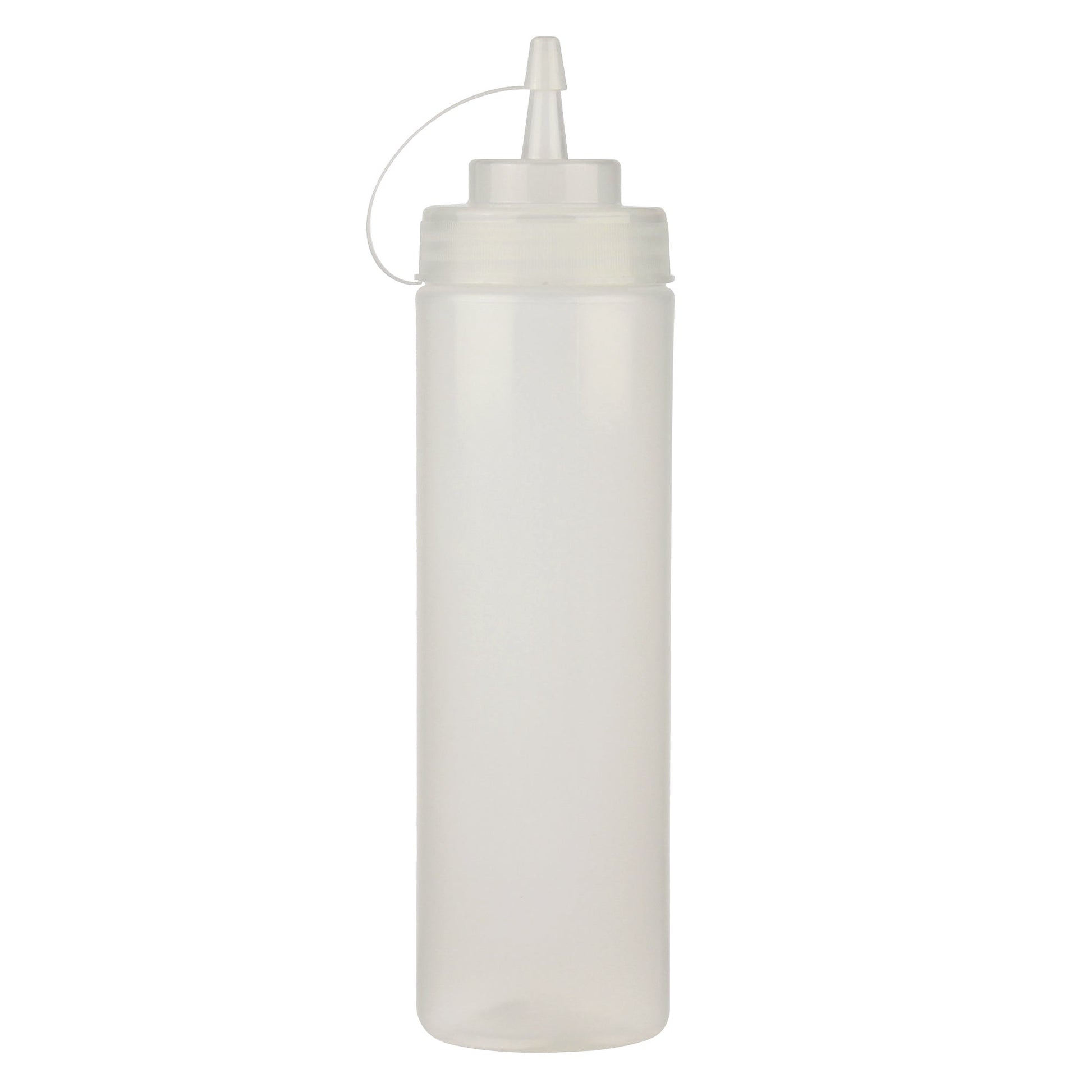 Resto 709 mL (24 oz) Clear Wide-mouth Squeeze Bottles, Pack of 6 - image 1