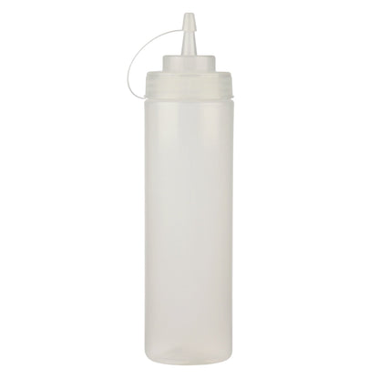 Resto 709 mL (24 oz) Clear Wide-mouth Squeeze Bottles, Pack of 6 - image 1