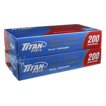 Titan Aluminum Foil Pop-up Sheets, 2 packs of 200 - image 2