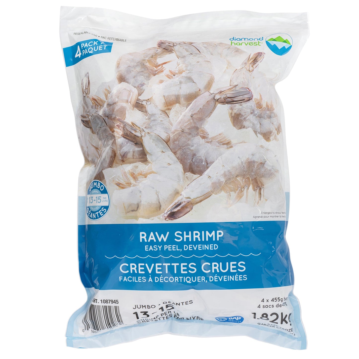 Diamond Harvest Raw Shrimp, 1.82 kg - image 1