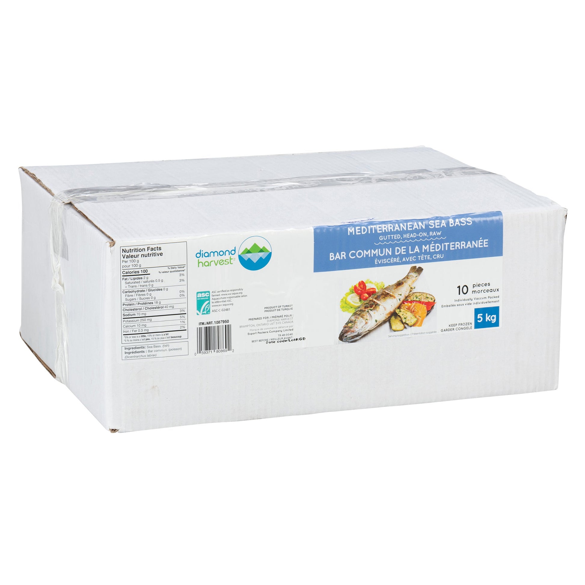 Diamond Harvest Mediterranean Sea Bass, 5 kg - image 1