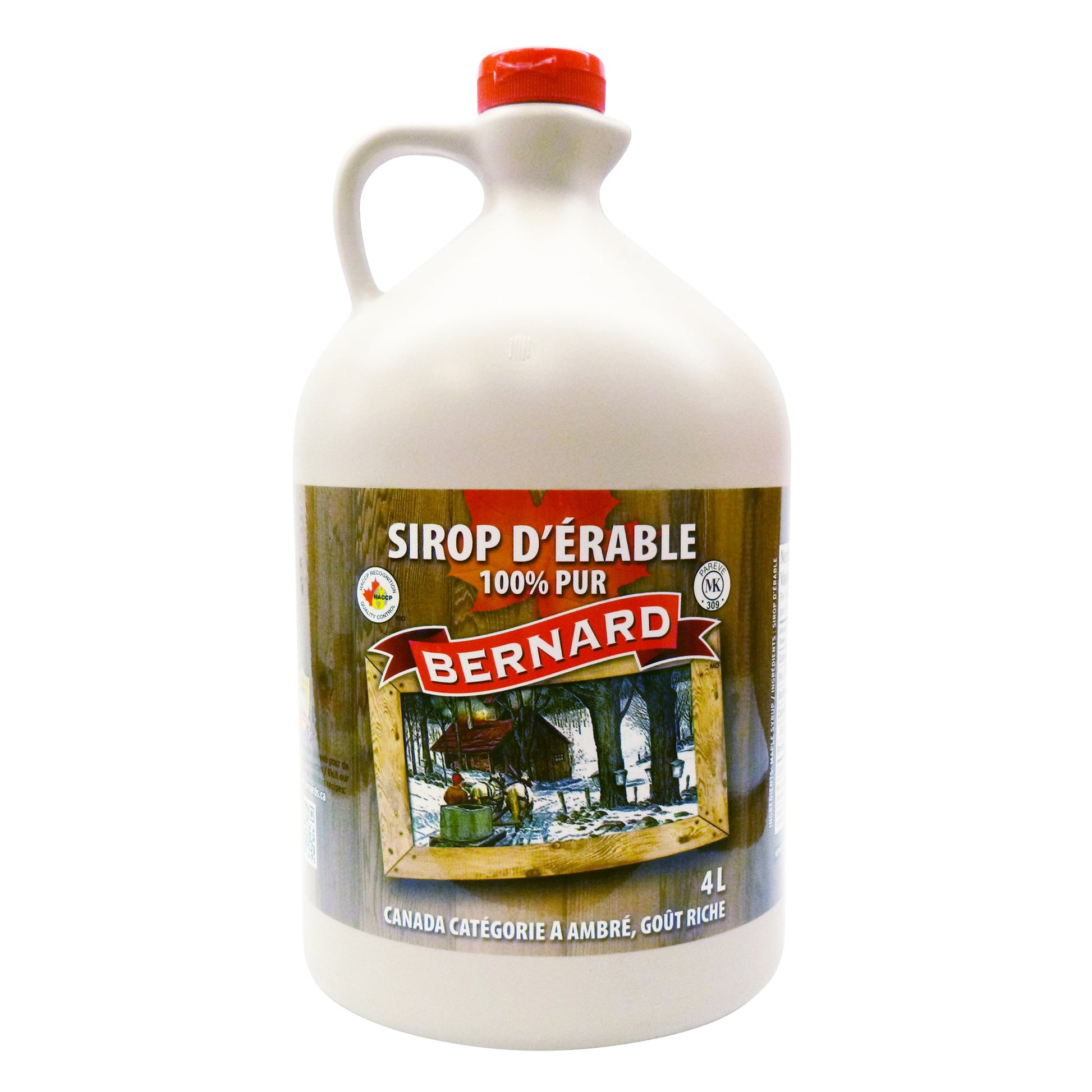 Bernard Pure Canada Grade A Amber Maple Syrup, 4 L - image 1