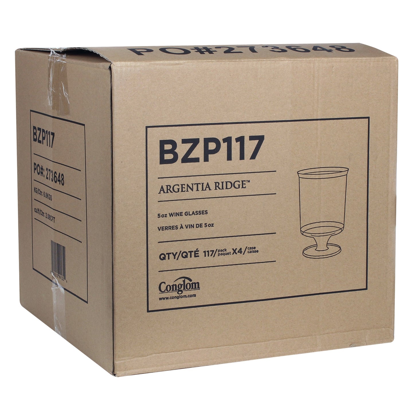 Argentia Ridge Plastic 5-oz Wine Glasses, Pack of 117 - image 3