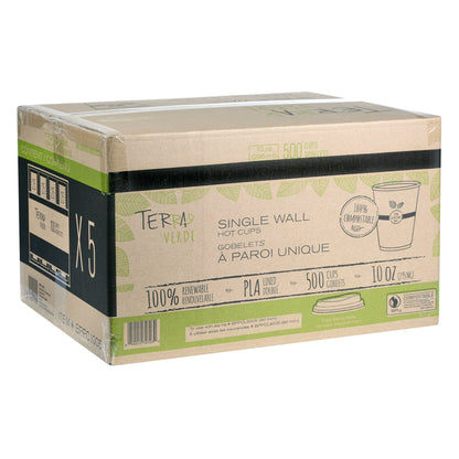 iECO Compost Single Wall Cup 10oz, 5 Packs of 100 - image 2