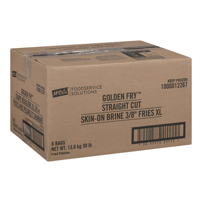 McCain Golden Fry Straight Cut Skin on Brine 3/8" XL, 6x2.27 kg - image 2