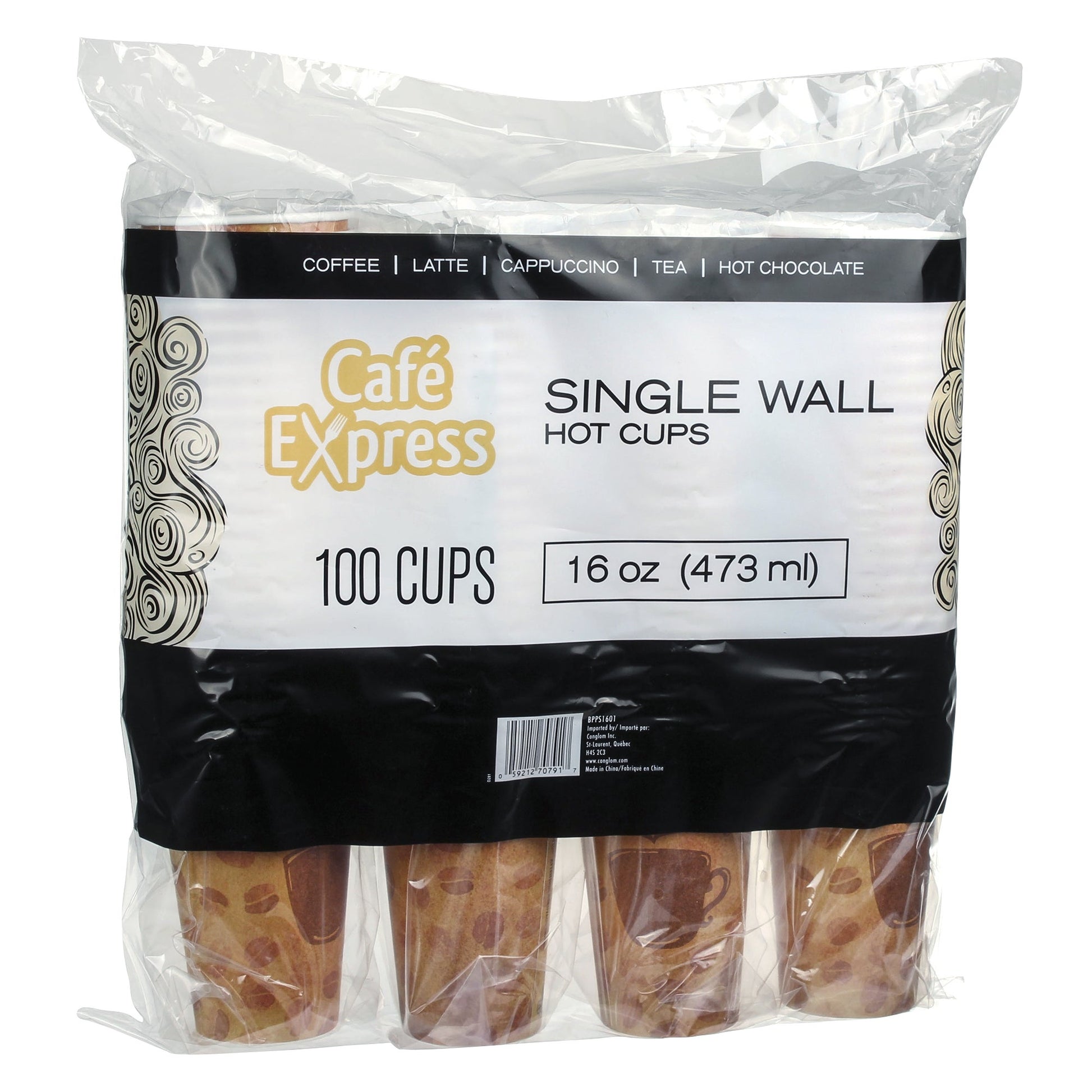 Café Express Single Wall 16-oz Hot Cups, 5 packs of 100 - image 3