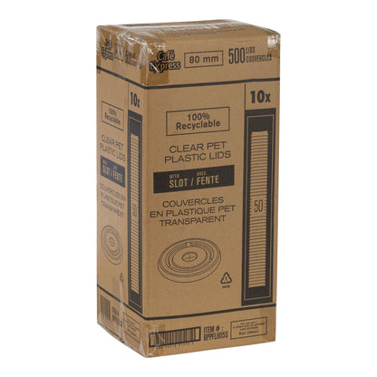 Café Express 80 mm PET Lids for 9 oz Cold Cups, Pack of 500 - image 3