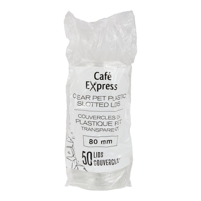Café Express 80 mm PET Lids for 9 oz Cold Cups, Pack of 500 - image 2