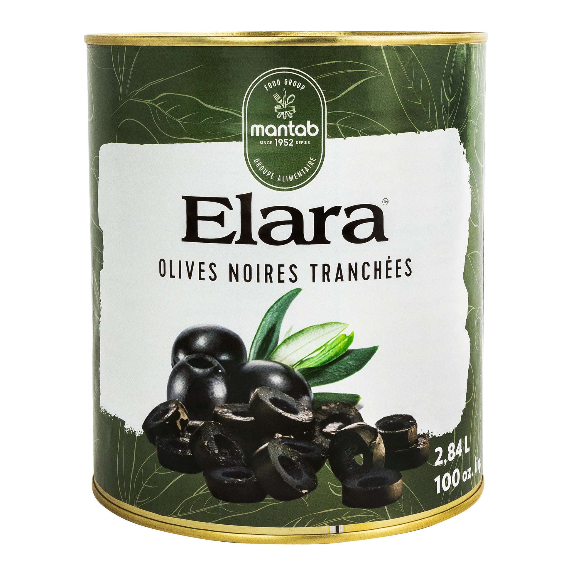 Elara Sliced Black Olives, 2.84 L - image 1