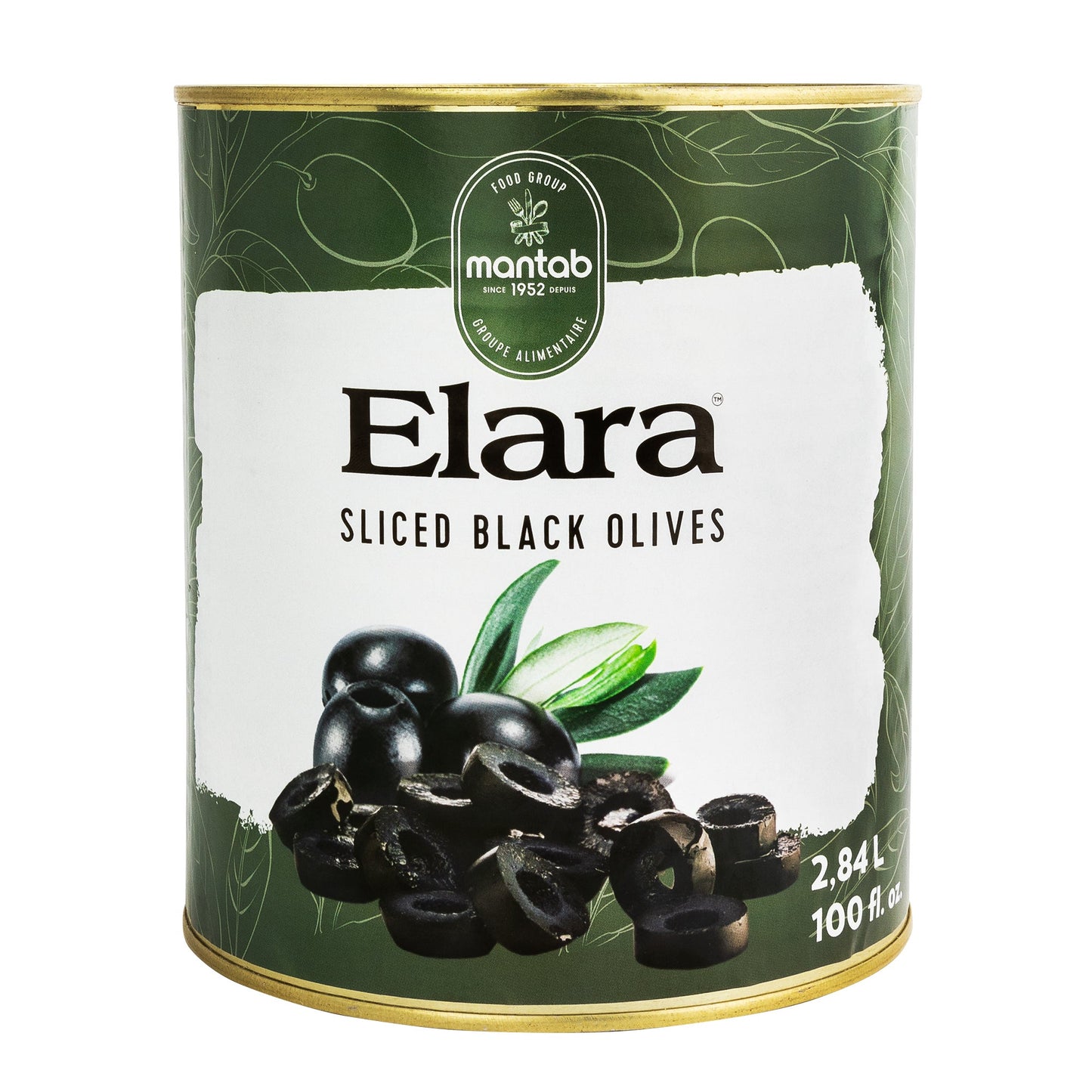Elara Sliced Black Olives, 2.84 L - image 2