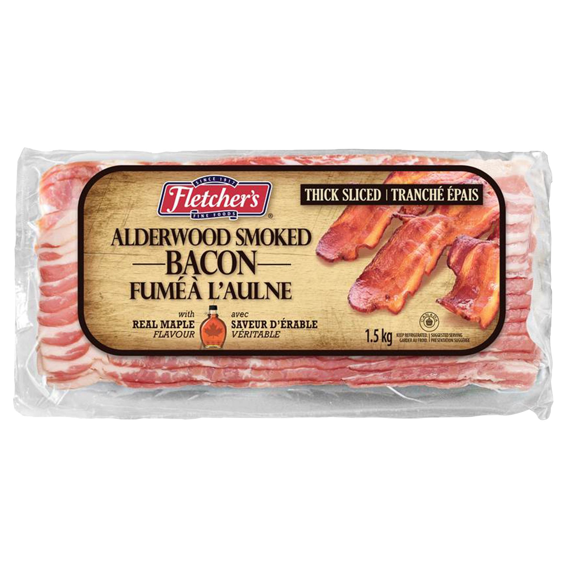Fletcher's Alderwood Smoked Bacon, 1.5 kg - image 1