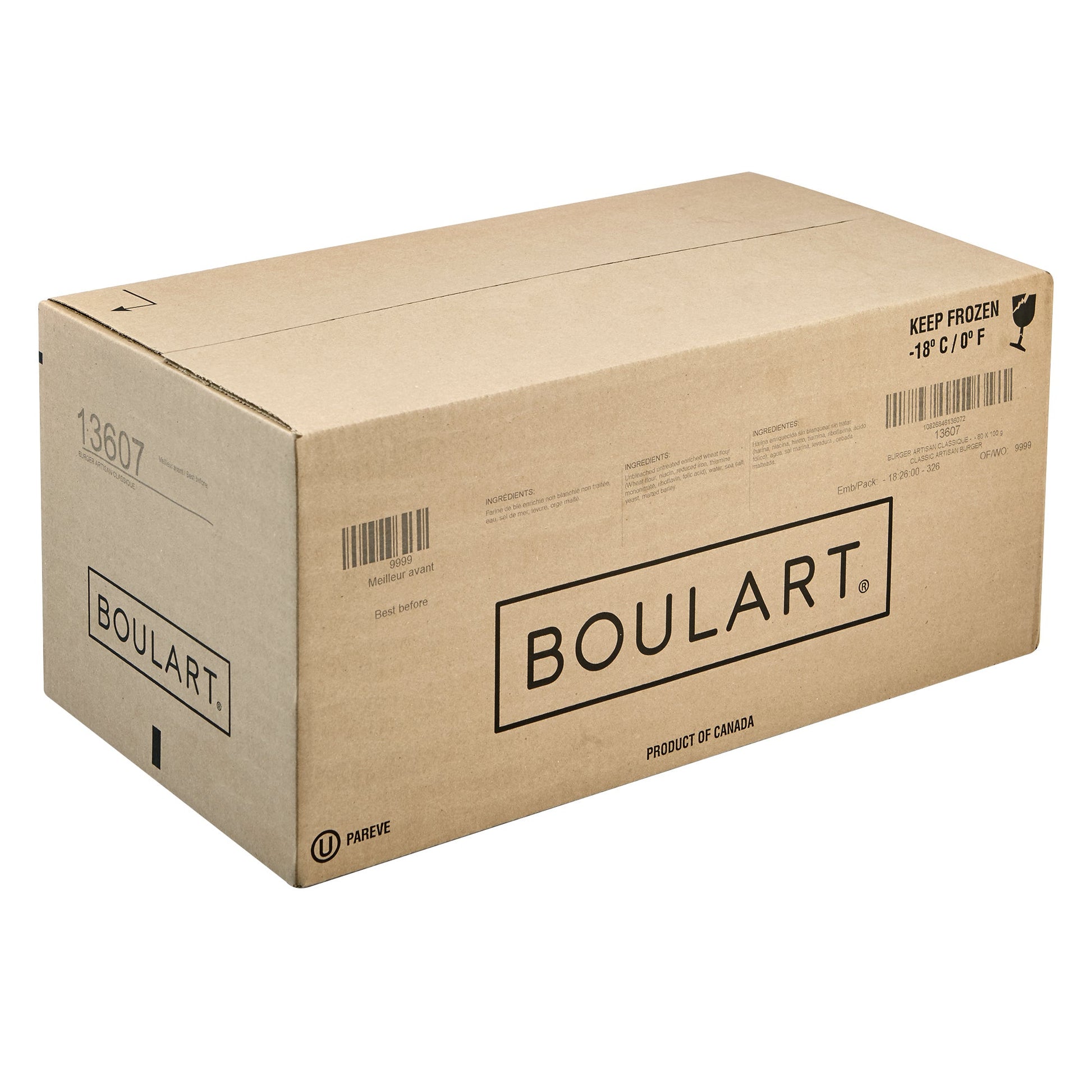 Boulart Classic Artisan Frozen Burger Bun, Pack of 80 - image 3