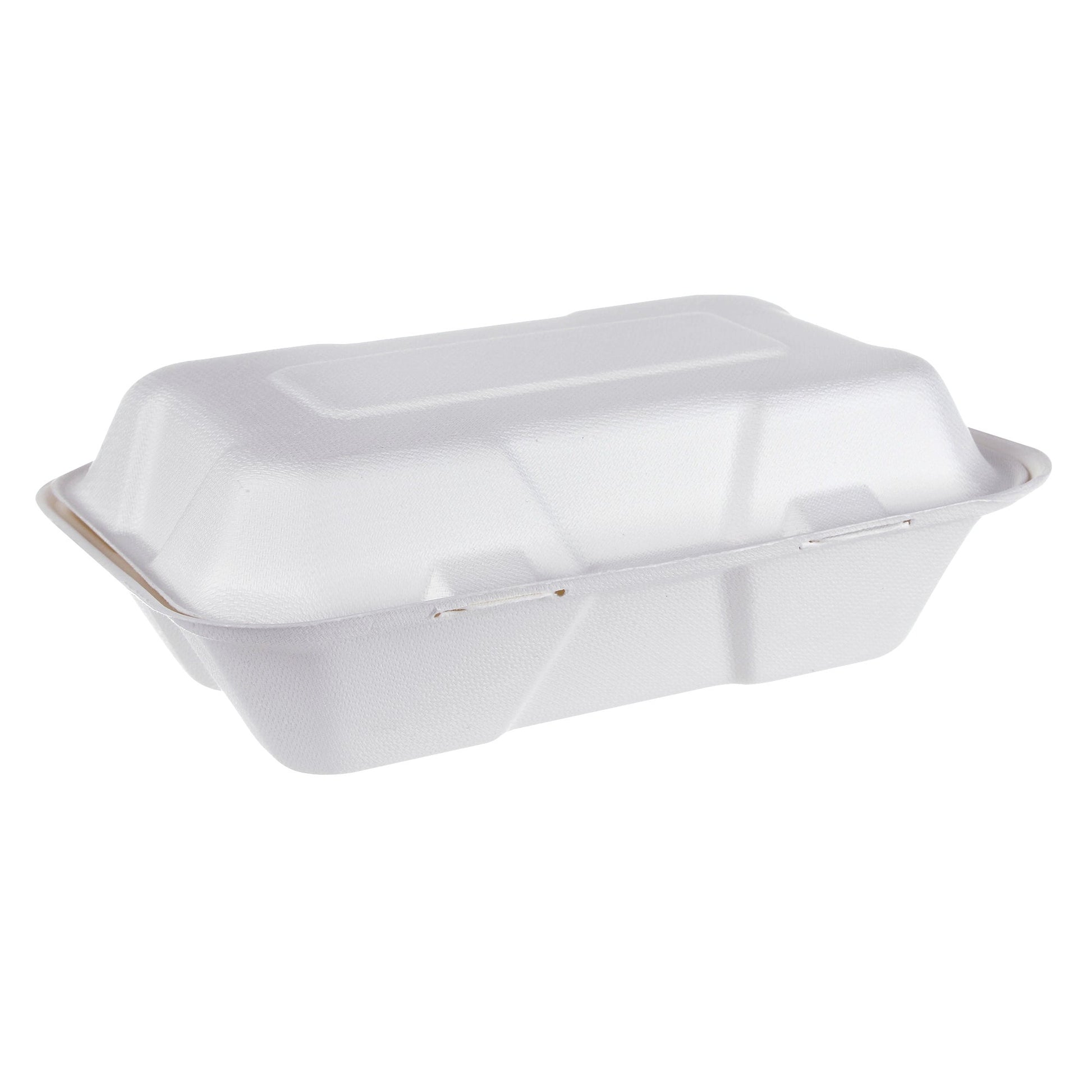 iEco Hinged Bagasse Containers 6 in × 9 in, 2 packs of 50 - image 1