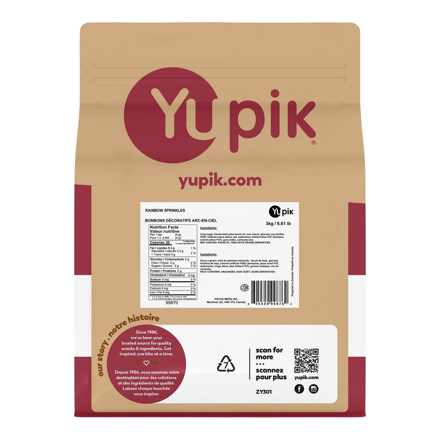 Yupik Rainbow Sprinkles, 3 kg - image 2