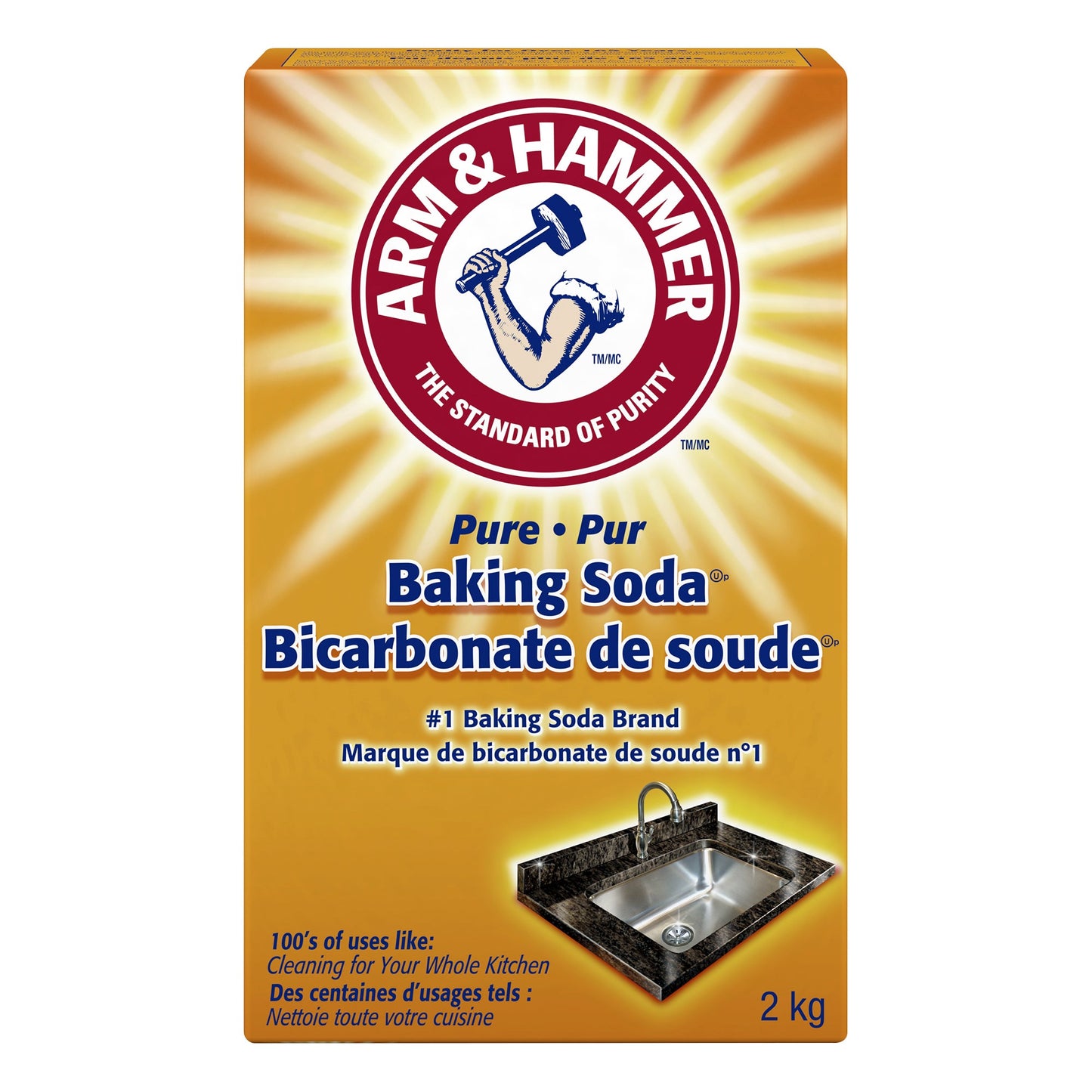 Arm & Hammer Pure Baking Soda, 2 kg - image 1
