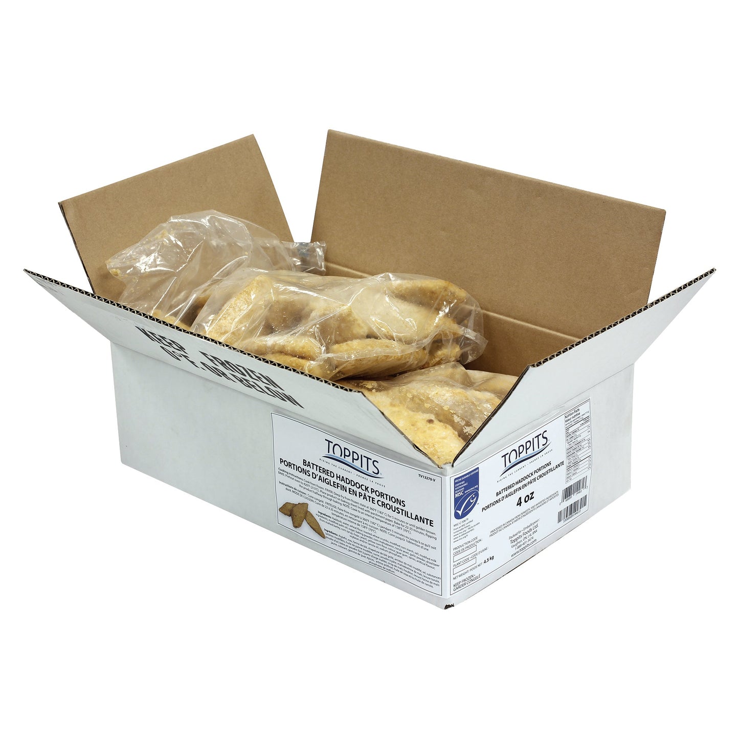 Toppits Frozen Battered Haddock Fillets, 4.54 kg - image 2