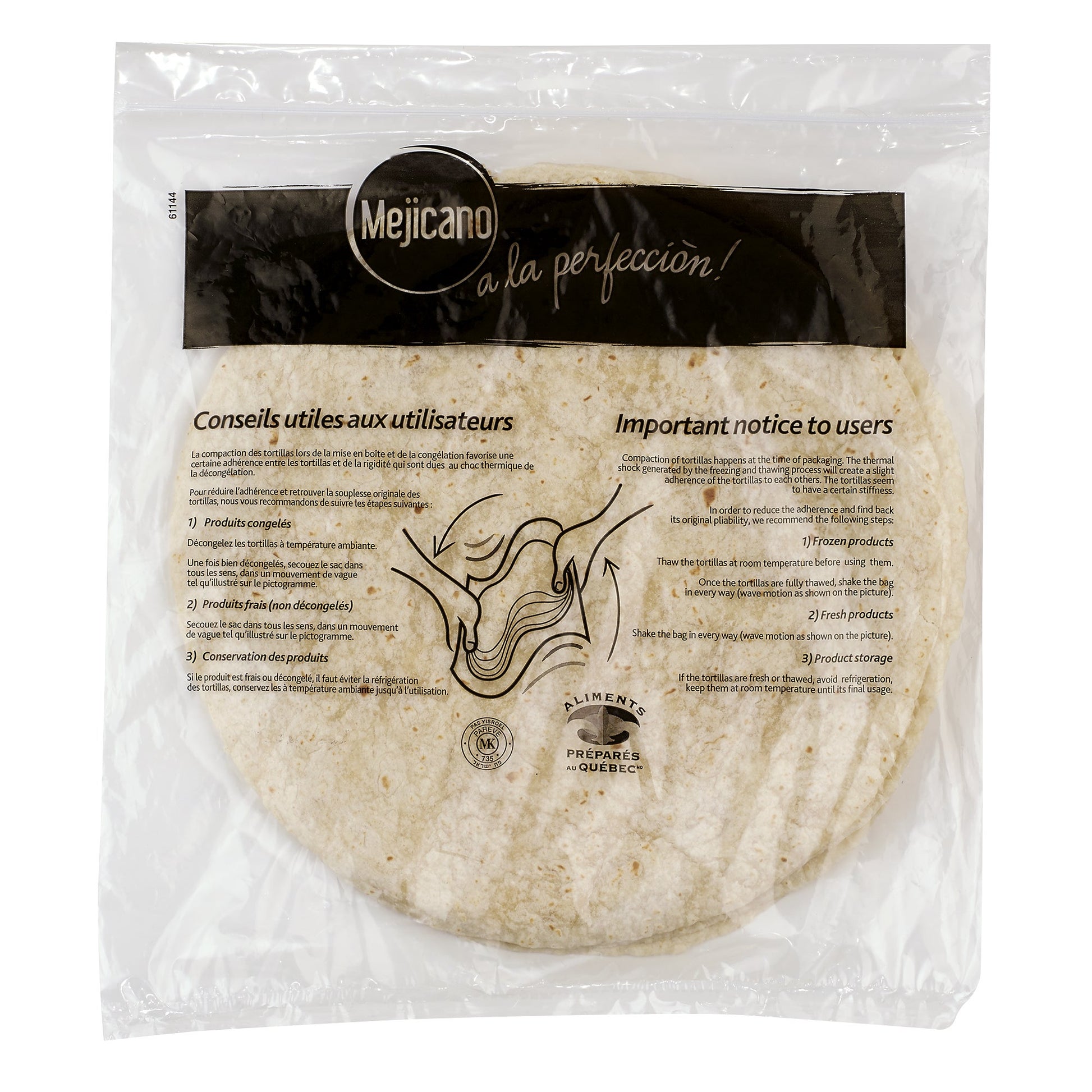Mejicano 12-in Regular Tortillas, 3 packs of 10 - image 1