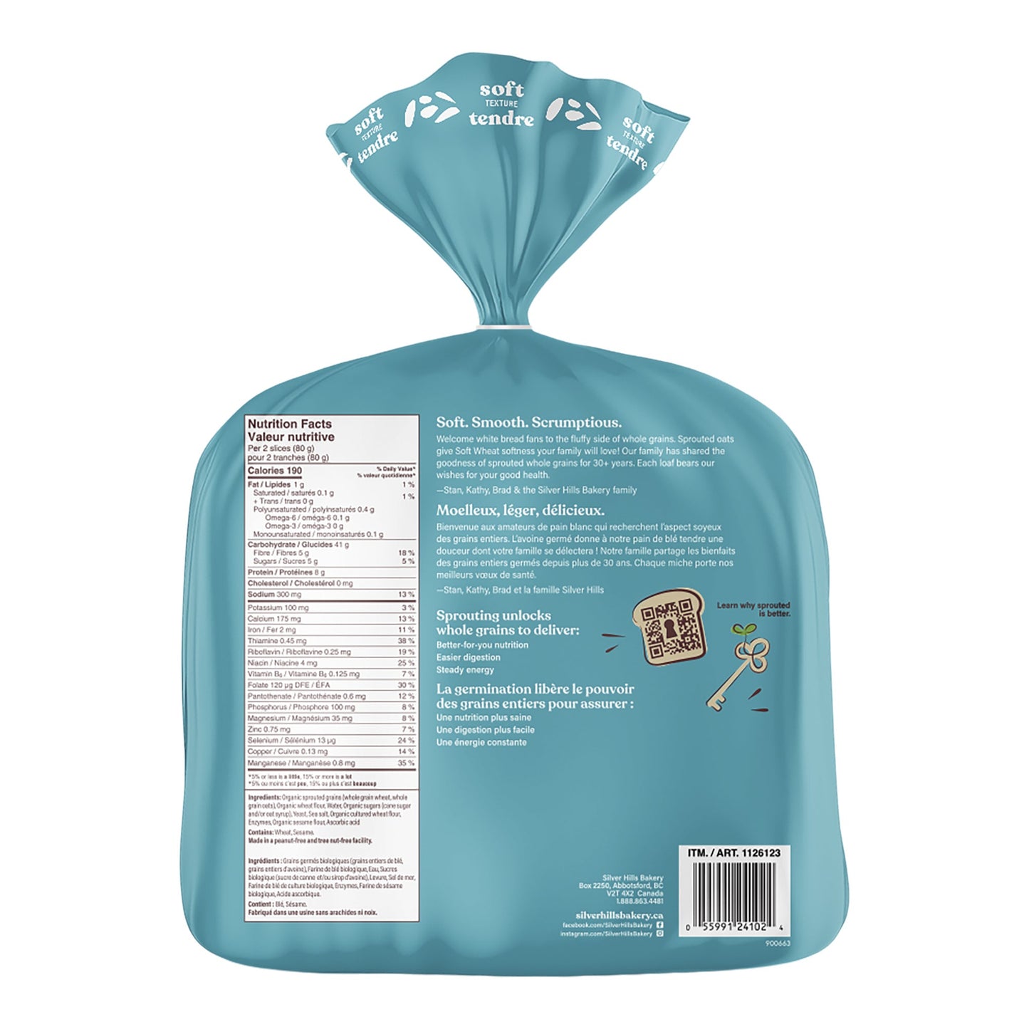 Sprouted Power Org Wheat Bread, 2 X 680 G - image 4