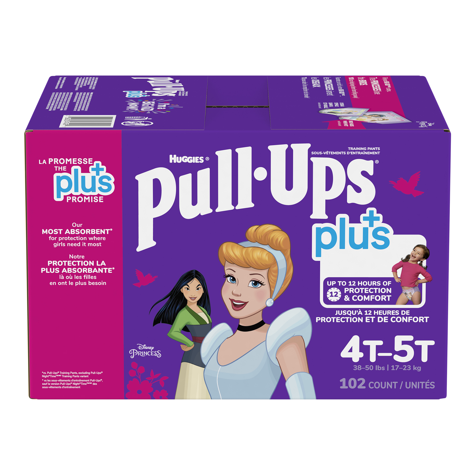 Huggies Pull-Ups Plus Training Pants 4T - 5T Girl, Pack of 102 - image 1