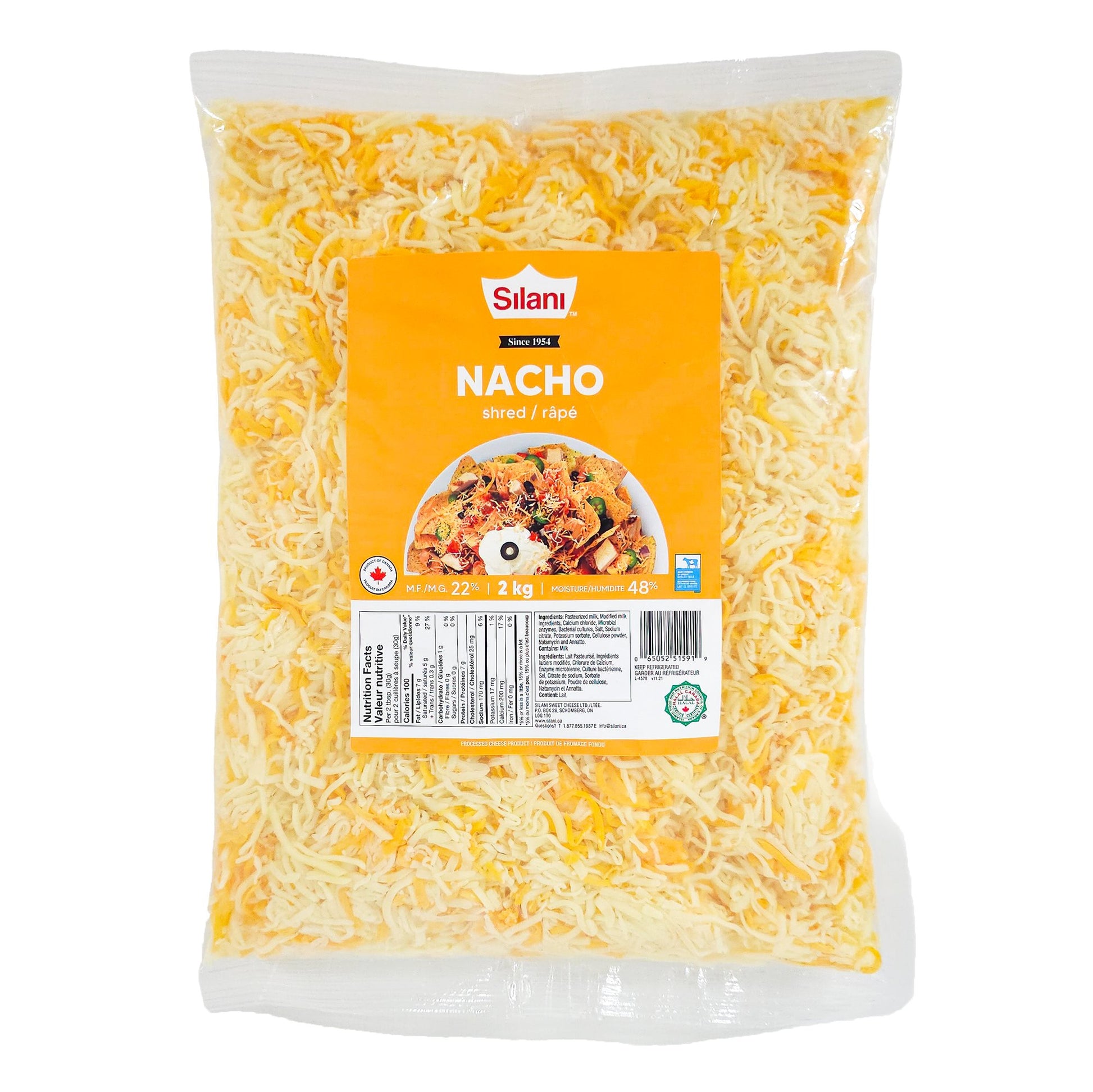 Silani Nacho Cheese Shred, 2 kg - image 1