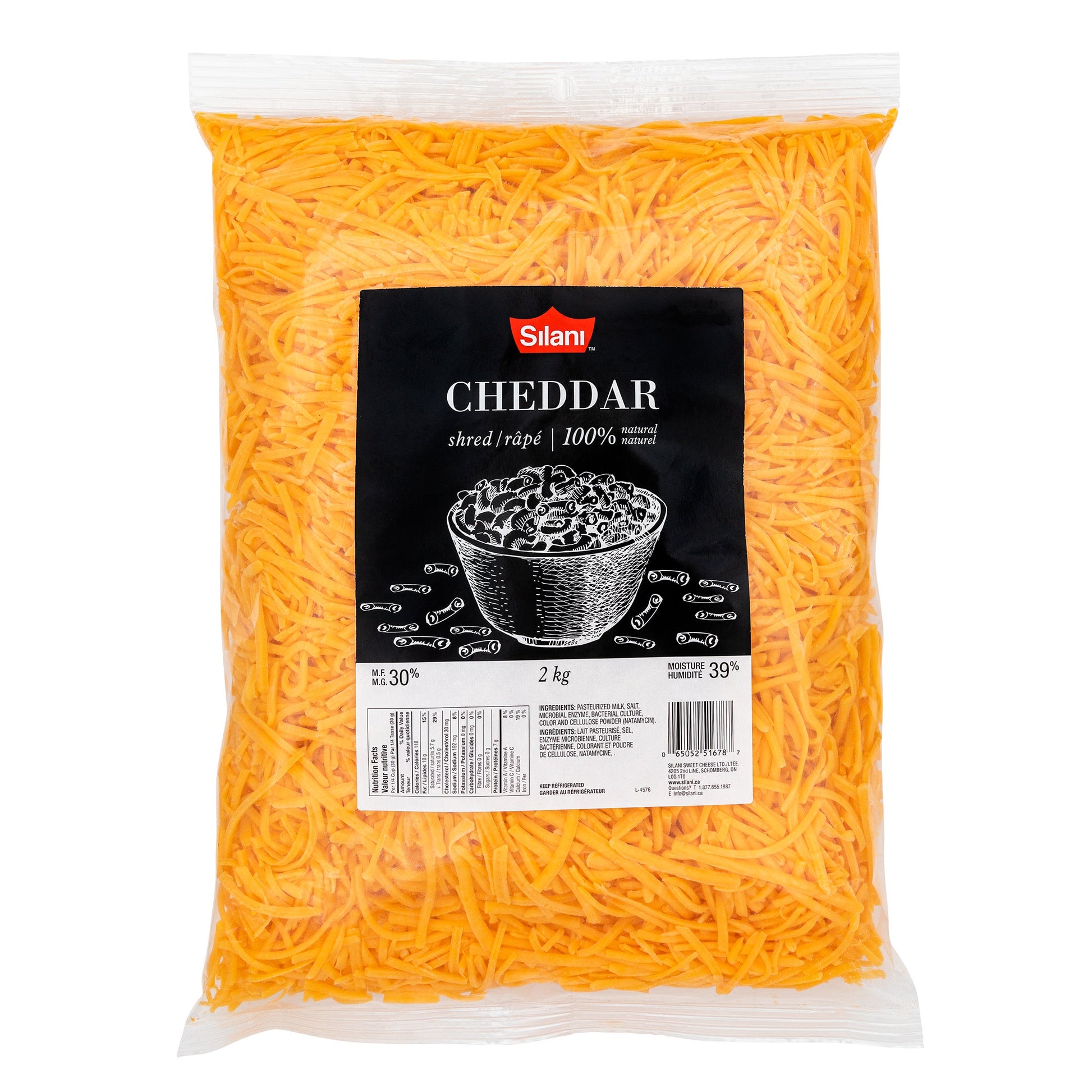 Silani Cheddar Shred, 2 kg - image 1