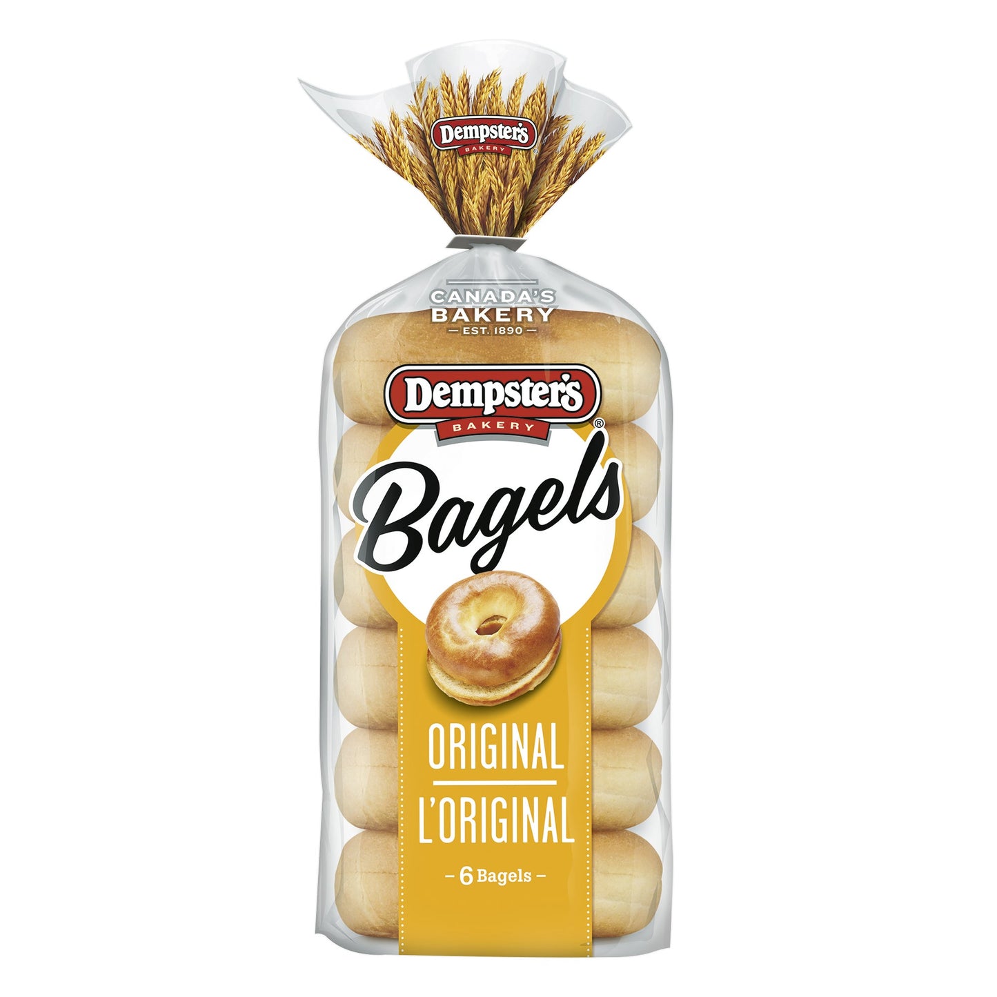 Dempster's Original Bagels, 2 packs of 6 - image 1