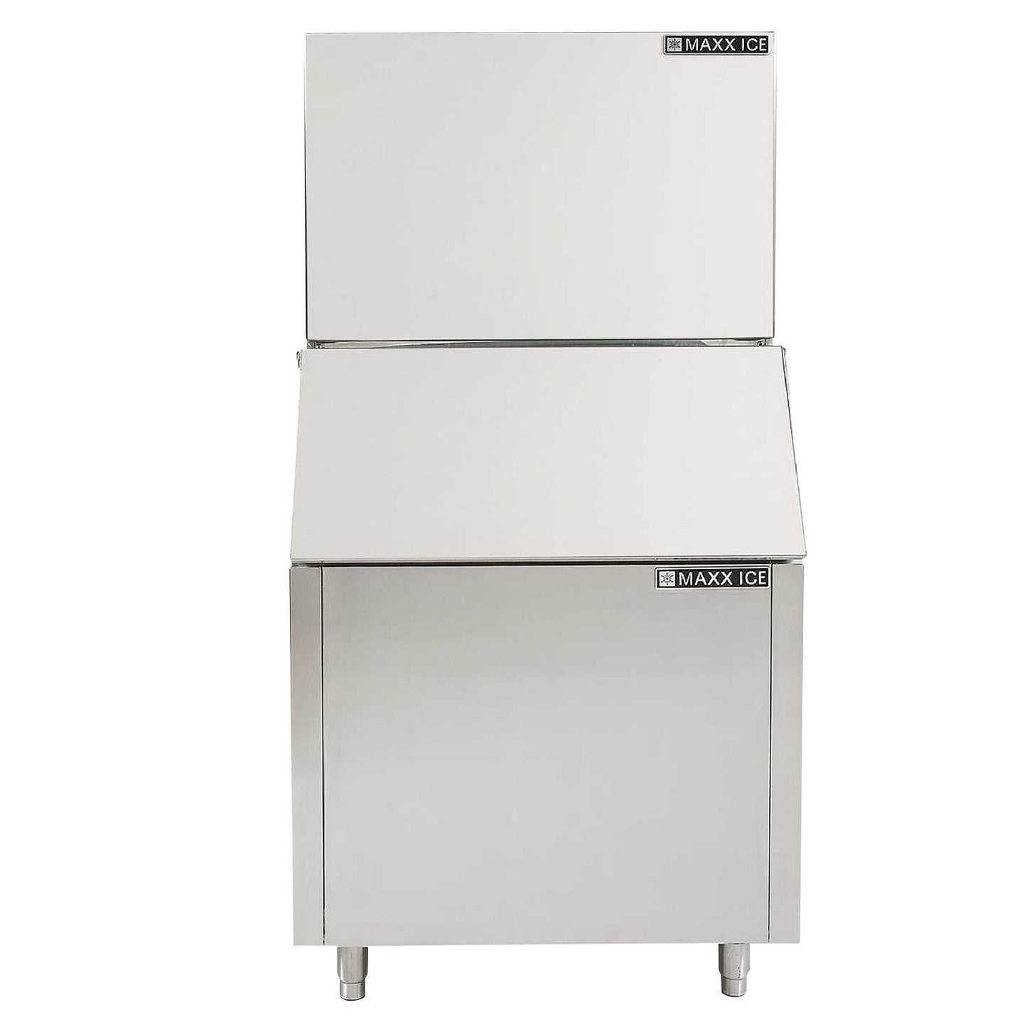 Maxx Ice 204.5 kg (450 lb.) Commercial Modular Clear Ice Maker and Storage Bin - image 1