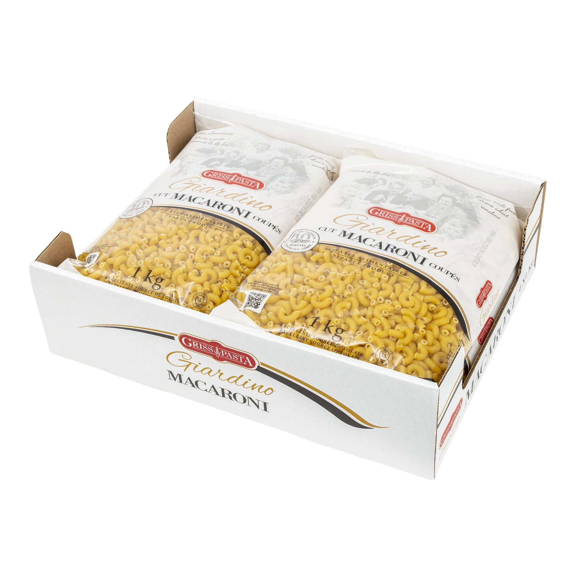 Griss Pasta Giardino Macaroni, 4 x 1 kg - image 1
