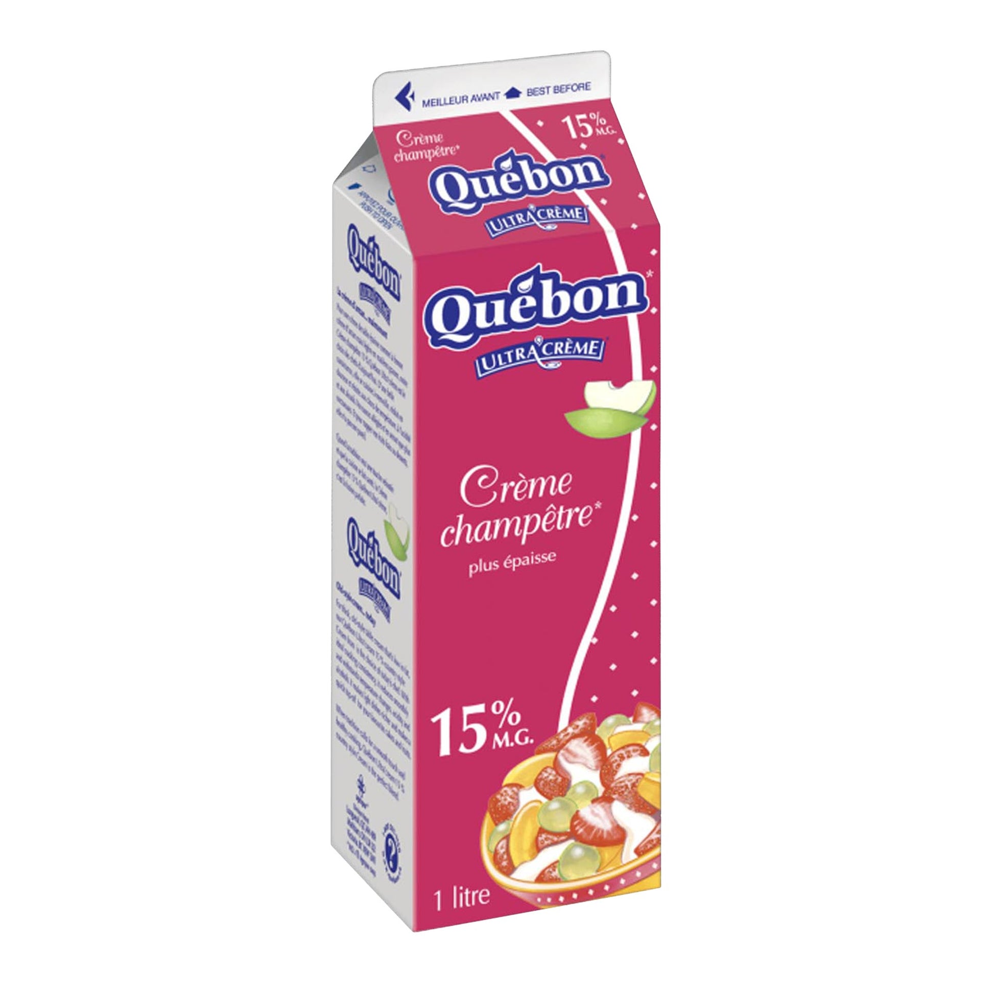 Québon 15% Country Style Cream, 1 L - image 1