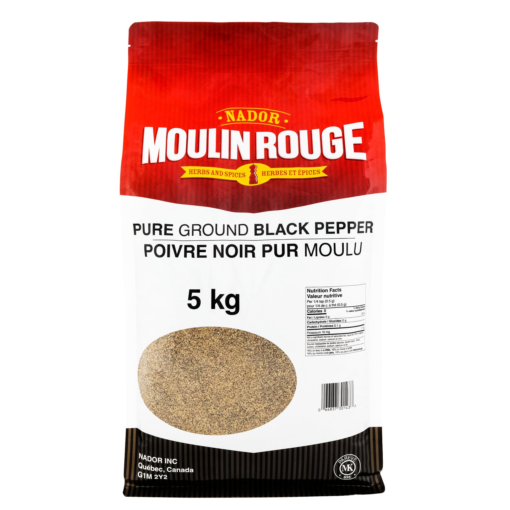 Moulin Rouge Pure Ground Black Pepper, 5 kg - image 1