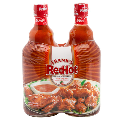 Frank's RedHot Original Cayenne Pepper Sauce, 2 × 740 mL - image 2
