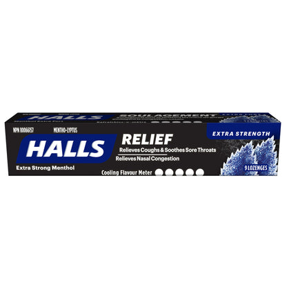 HALLS Mentho-Lyptus Extra Strong Cough Drops, 20 packs of 9 - image 1