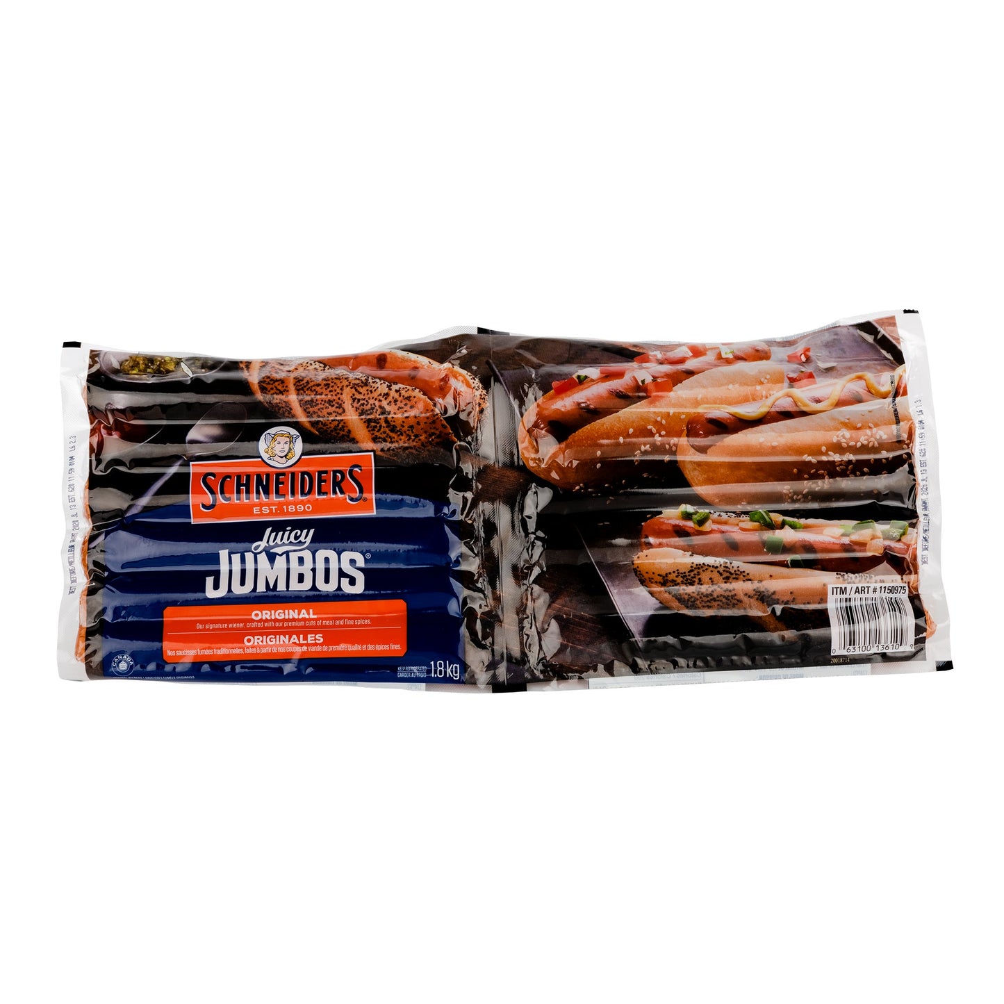 Schneiders Juicy Jumbo Hot Dogs, 2-pack - image 1