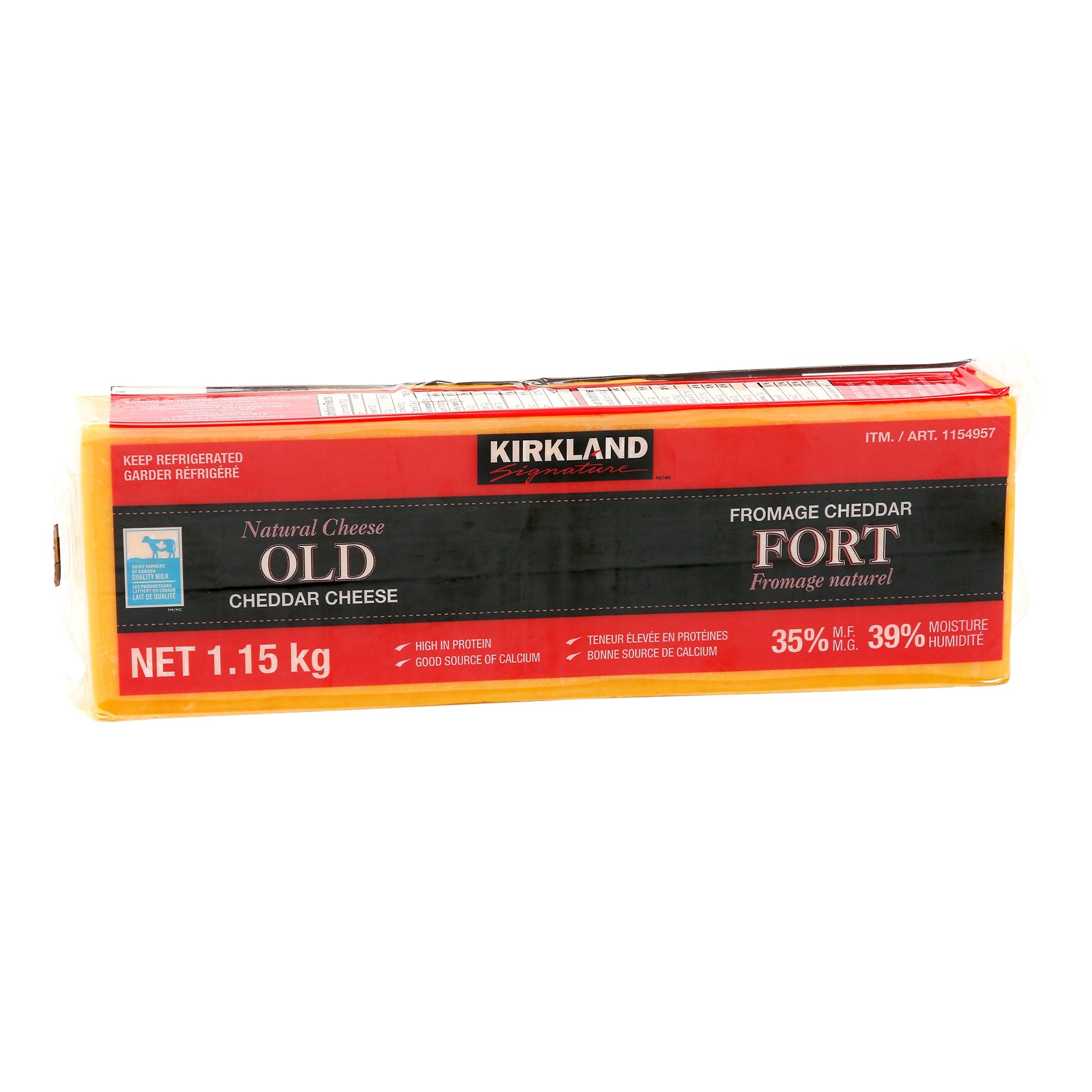Kirkland Signature Old Cheddar Cheese Block, 1.15 kg - image 1