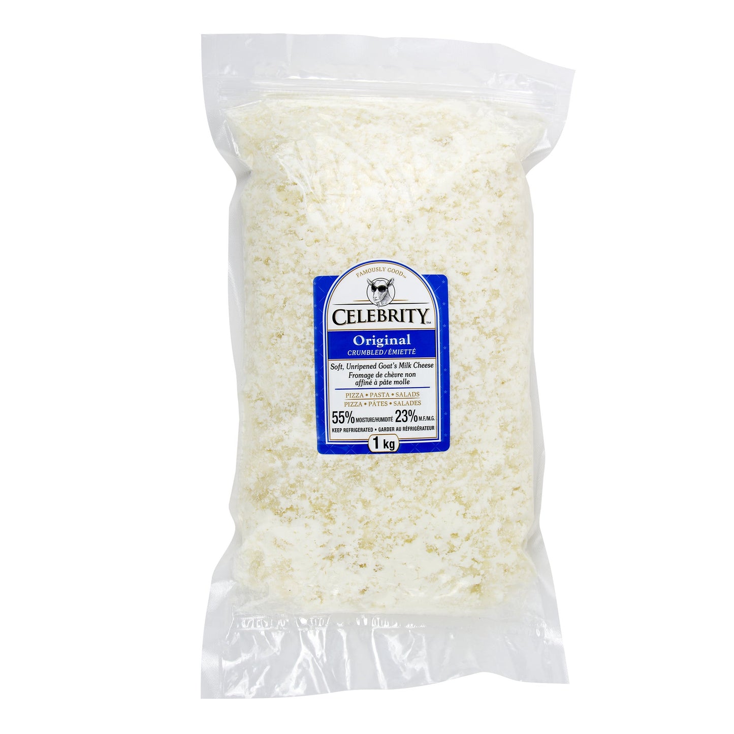 Celebrity Crumbled Goat Cheese, 1 kg - image 1