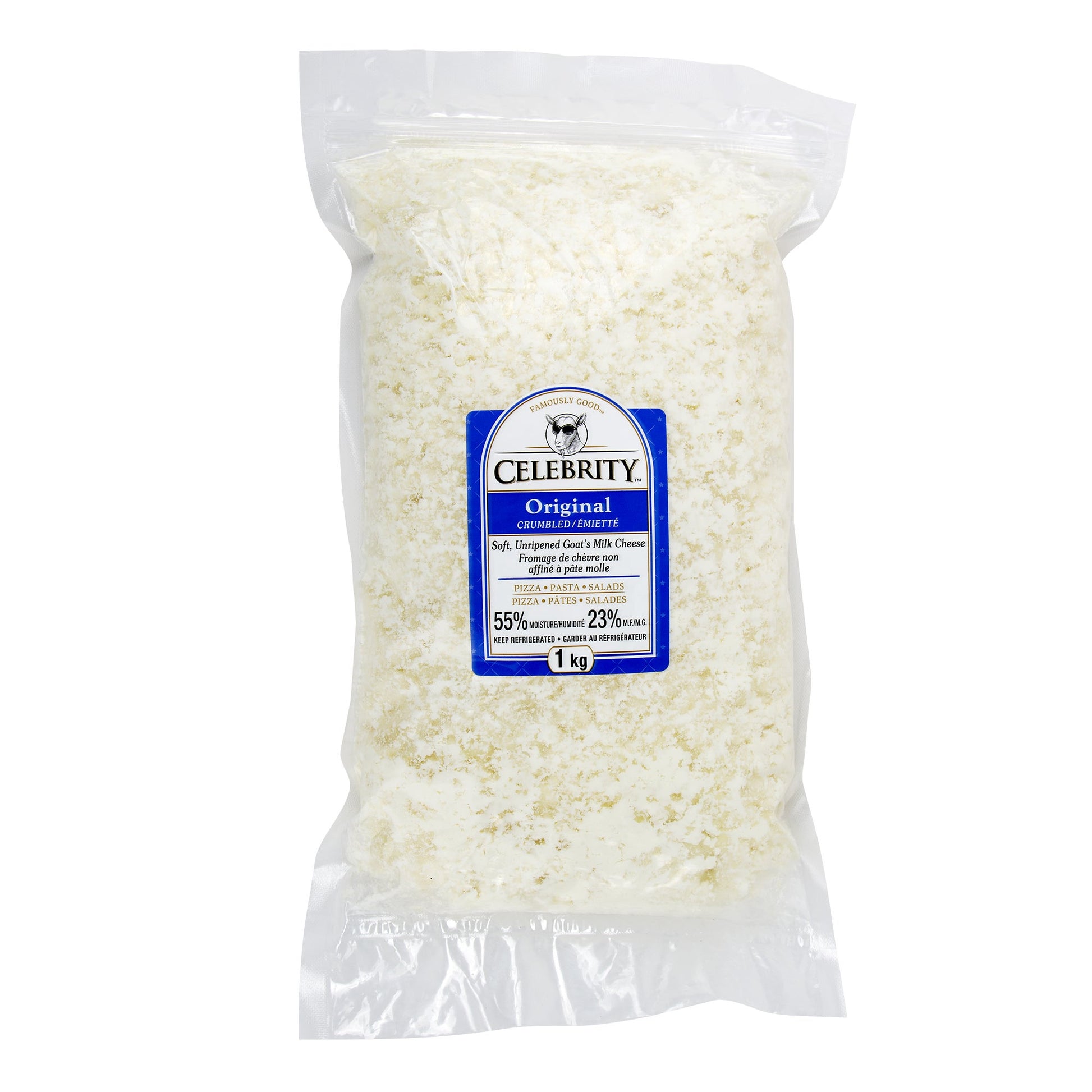 Celebrity Crumbled Goat Cheese, 1 kg - image 1