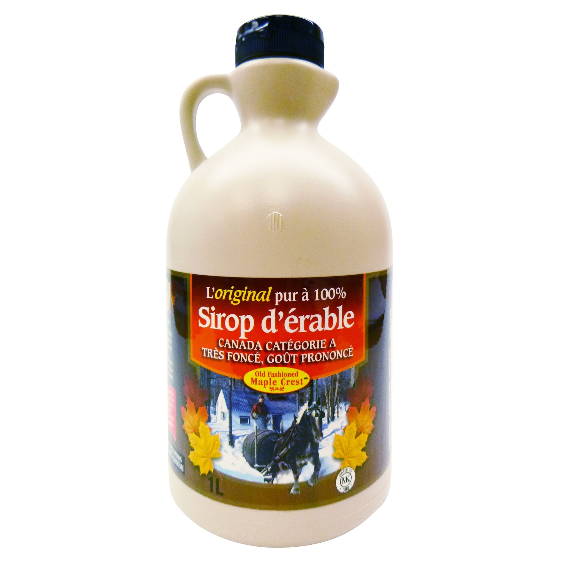 Old-Fashioned Maple Crest Canada Grade A Very Dark Maple Syrup, 1 L - image 1