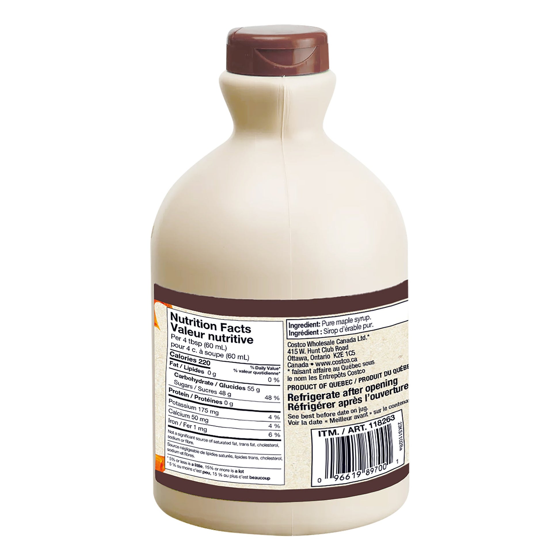 Kirkland Signature Maple Syrup Jug, 1 L - image 2